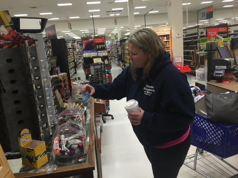 Lynda Doughty of Phippsburg shops at Ames Supply Saturday morning during the local Early Bird sale. SUSAN JOHNS/Wiscasset Newspaper