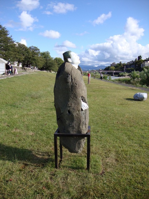 Kamu Nagasawa sculpture. Courtesy of Boothbay Railway Village Kamu Nagasawa
