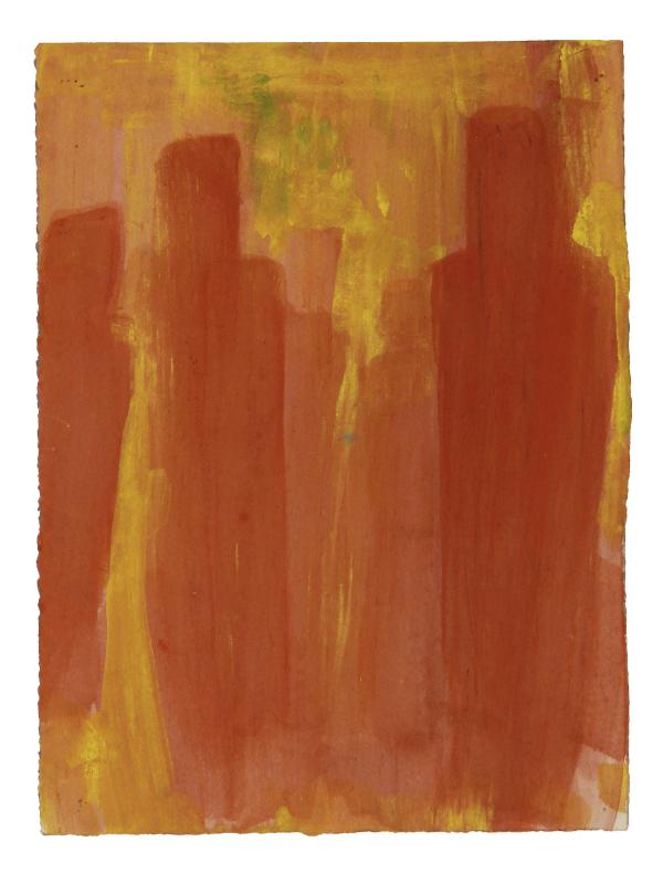 The Abby Shahn painting embodying the Mark Melnicove poem No. 22 “My grandmother was a ghost among ghosts.” Courtesy of Mark Melnicove Abby Shahn - Ghosts series