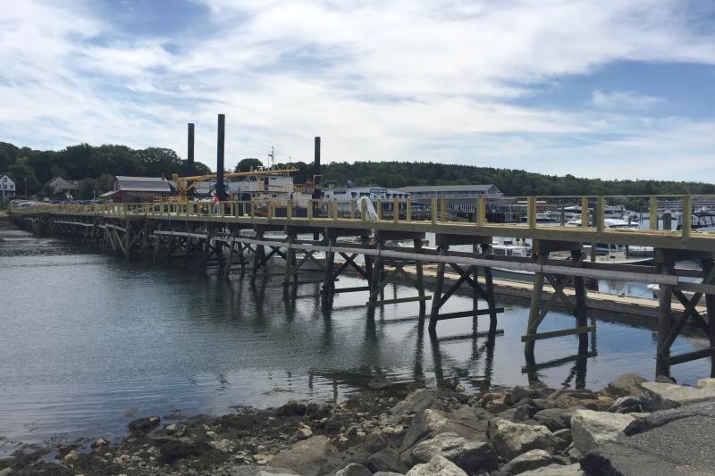 Footbridge in Boothbay Harbor, Maine