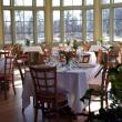 The Kitchen Garden Café at Coastal Maine Botanical Gardens is dressed for the occasion each month when top chefs come to prepare delicious Kitchen Garden Series Dinners. Courtesy of Barbara Freeman, Coastal Maine Botanical Gardens