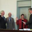 Secretary of State Charles Summers led the swearing-in ceremony for Lincoln County's newest commissioners Hamilton Meserve and Mary Trescot on January 2. Also sworn in was Judge of Probate Thomas Berry. JOHN MAGUIRE/Wiscasset Newspaper