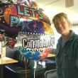 Ship's Chow Hall owner Tina Fitzsimmons receives congratulations and balloons from her customers on winning the former Huber’s Market property in a public auction January 29. CHARLOTTE BOYNTON/Wiscasset Newspaper