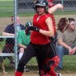 Tylan Onorato  crosses the plate for the first run. KATHY ONORATO/Wiscasset Newspaper