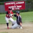  Bryscon Grover applies the tag at second base in Wiscasset’s 5-3 loss to Spruce Mountain. KATHY ONORATO/Wiscasset Newspaper