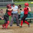 Megan Corson  beats the throw to home in the prelim round of the Western Maine Class C softball tournament June 3. KATHY ONORATO/Wiscasset Newspaper