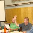 Wiscasset Budget Committee members, from left, Chairman Bob Blagden, Neil Page, Cliff Hendricks and Richard Hanson make recommendations September 19 for the November 5 ballot. SUSAN JOHNS/Wiscasset Newspaper