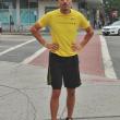 Chris Lee pauses during a run August 29. In October, the Boothbay Harbor native plans to be in Texas, cycling to benefit the Livestrong Foundation. Courtesy of Chris Lee