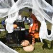 Trick or treating in the Rotary Club of Boothbay Harbor "tent." LISA KRISTOFF/Boothbay Register