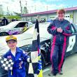 Jett Jordan Wolf and Kasie Kolbe of Lisbon-Ladies Acceleration Tour Race Car 12, driver and First Last Ladies V8 champion. Courtesy photo 