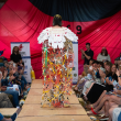 Judges Choice Winner from 2024 - King Triton walked the Lobster-Trap Runway with a stunning cape and outfit sourced from the sea. 