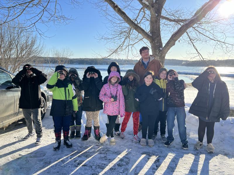 Students have been helping count native birds. Cynthia Young photo 