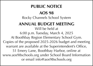 AOS 98 | ROCKY CHANNELS SCHOOL SYSTEM - Annual Budget Meeting