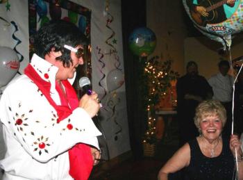 Elvis Presley impersonator, David Michaud, was another surprise. CHARLOTTE BOYNTON/Wiscasset Newspaper 