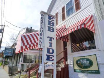 Ebb Tide Restaurant is at 43 Commercial St., across the street from Ed Brown's Wharfside Gallery. KATRINA CLARK/Boothbay Register