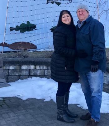 Karen Landry and Jeffrey Stenberg. Courtesy of Karen Landry