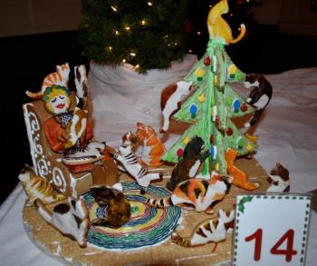 Most Creative: “Crazy Cat Lady Christmas” by Martha Cowdery. LISA KRISTOFF/Boothbay Register