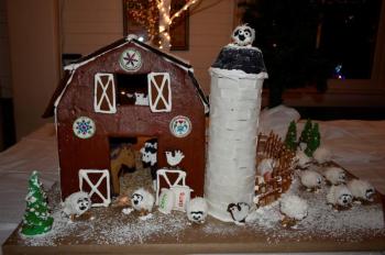 Largest Gingerbread: “Down on the Farm” by Meghan and Leslie Kalisz and Jeanne Emerson. LISA KRISTOFF/Boothbay Register