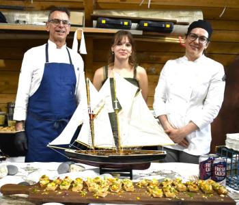 Paul’s Bistro chefs prepared “lobster pie” as their bite. LISA KRISTOFF/Boothbay Register