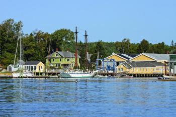 A view of Bristol Marine, Boothbay Harbor, from the water. STEVE EDWARDS/Boothbay Register