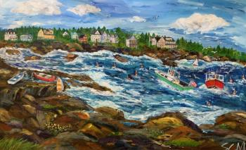 "A Beautiful Day on the Maine Coast" - Sandra Chase Morrissey. 