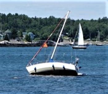 Oops. Guess this boater did not know where to go. Our course Navigating Mid Coast Maine makes chart reading, navigation, and learning the local waters fun and cruising safer and more enjoyable. Courtesy of David Eastwood