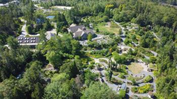 Coastal Maine Botanical Gardens aerial image. Courtesy of CMBG