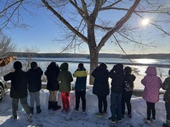 Students have been helping count native birds. Cynthia Young photo 