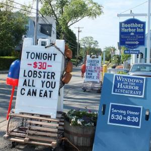 The sign in front of Boothbay Harbor Inn. JOHN EDWARDS/Boothbay Harbor