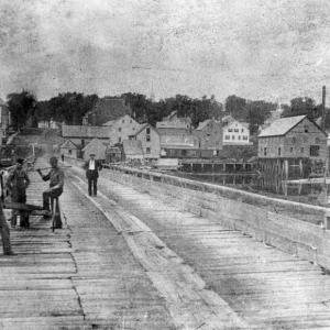 The bridge separating Wiscasset And Edgecomb was originally made of 12-foot wooden planks. Doris Pendleton remembers that she was able to see the water. She said she remembers hoping the planks would go back down.