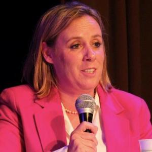 Stephanie Hawke at the Great State Debate on October 10. RYAN LEIGHTON/Boothbay Register Stephanie Hawke at the Great State Debate on October 10. RYAN LEIGHTON/Boothbay Register