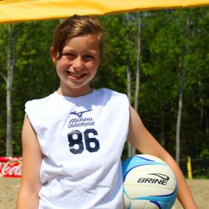 Aleeya Jones, 10, plans to head to Florida in July for some intensive volleyball training, toward her ultimate goal of Olympic glory. Courtesy of Julie Jones