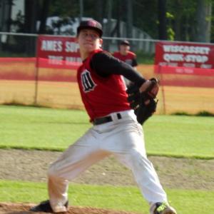 Senior Zach Ellison takes the mound for the last time in his high school career on May 30. KATHY ONORATO/Wiscasset Newspaper