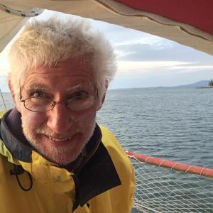 Jim Merkel is Sailing for Sustainability, bringing his film “Saving Walden’s World” by sailboat along Maine’s coast. Courtesy of Mr. Merkel Jim Merkel