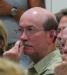 Lincoln County Healthcare CEO Jim Donovan, listens to the comments at Wednesday's meeting.